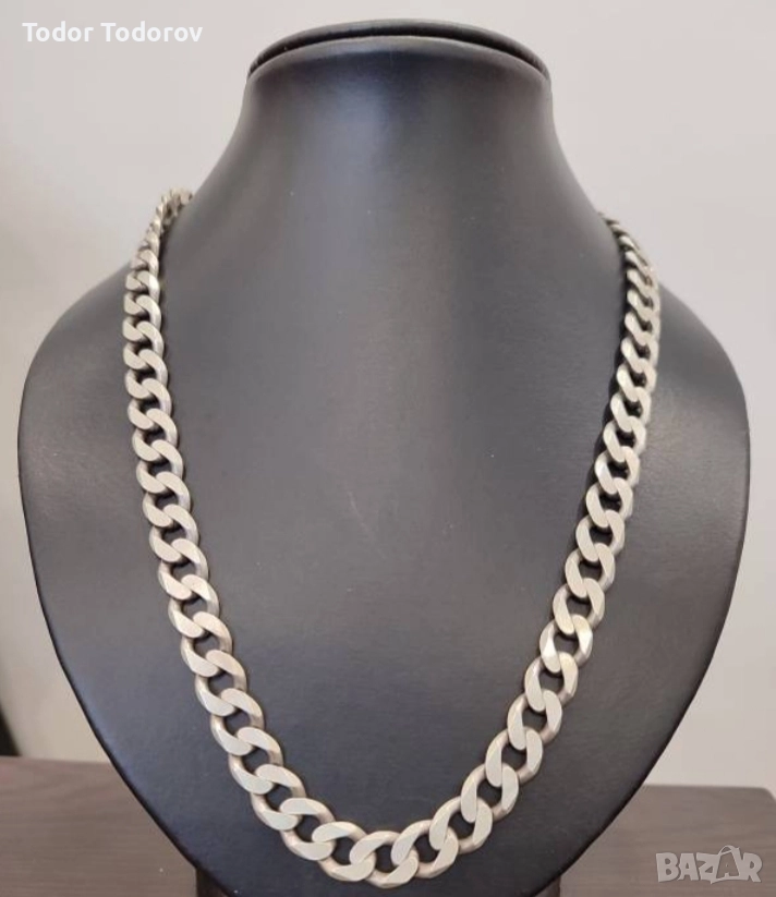 купувам голям сребърен ланец , снимка 1