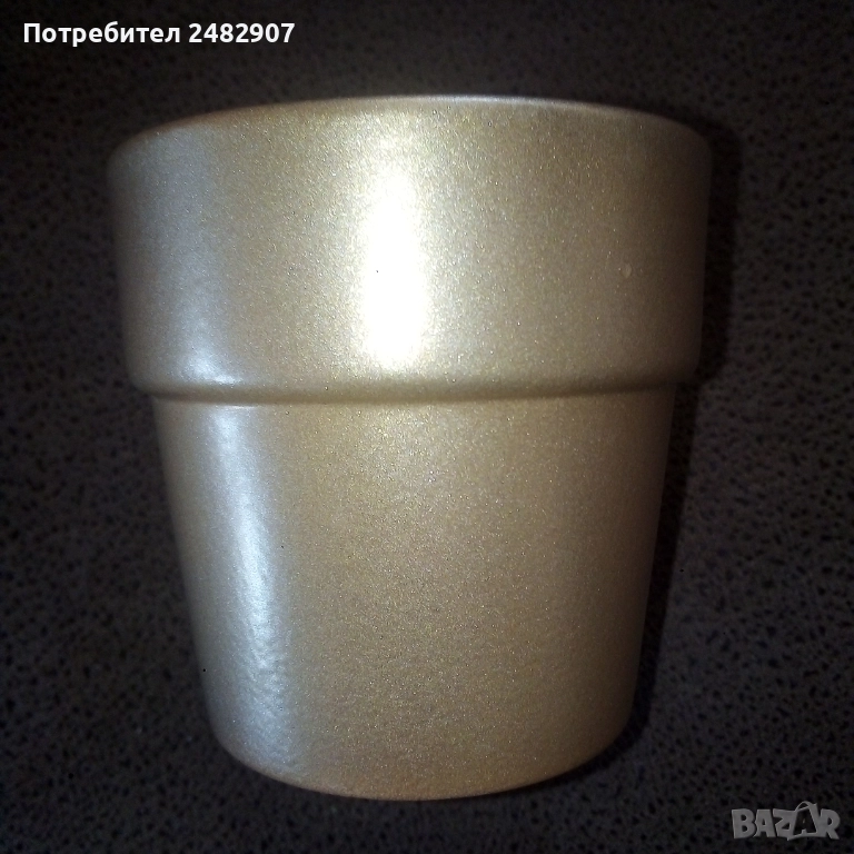 Малка керамична кашпа, снимка 1