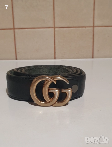 Оригинален кожен колан и шапка Gucci Italy , снимка 1