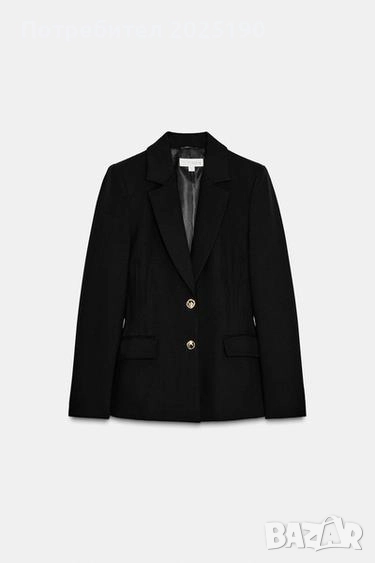 Дамски черен блейзър Zara, снимка 1