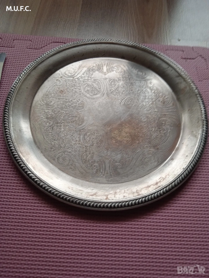 Сребърен поднос F.P.Rogers.1920., снимка 1