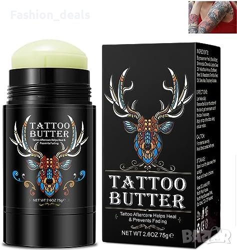 Нов Натурален Крем за Грижа след Татуиране Подарък Мъже Жени, снимка 1