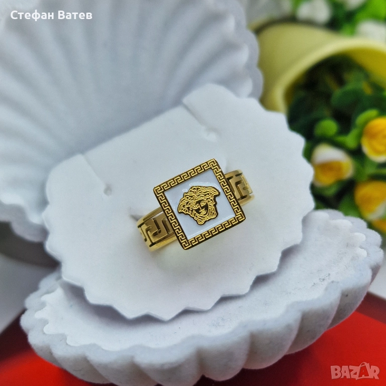 Пръстен “Medusa Square Gold”, снимка 1