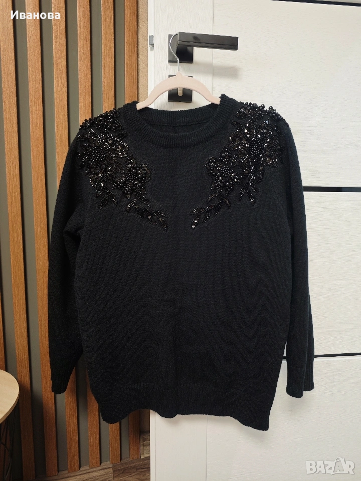 Ефектен дамски пуловер , снимка 1