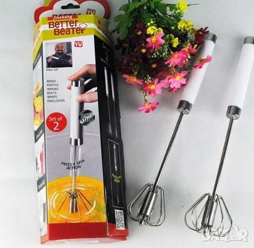 Кухненска бъркалка с автоматично въртене, снимка 1