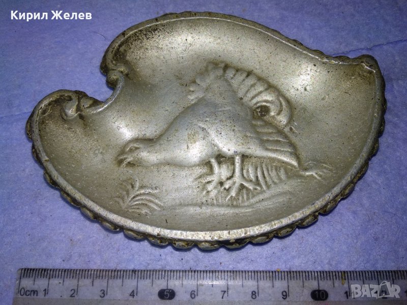 СТАРИННА КОЛЕКЦИОНЕРСКА МЕТАЛНА БОНБОНИЕРА ЧИНИЙКА с ПТИЦА МАЙСТОРСКА ИЗРАБОТКА 41546, снимка 1