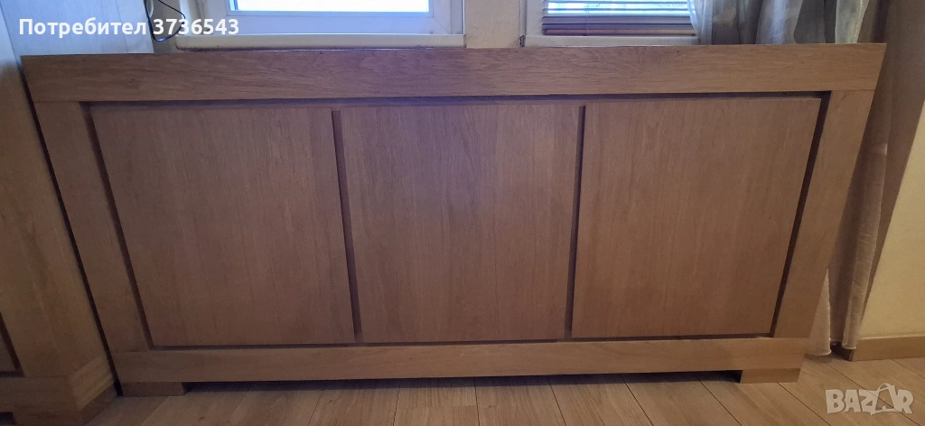 Шкаф / комод 170×45×79.5 см – масив дъб, 3 врати, снимка 1