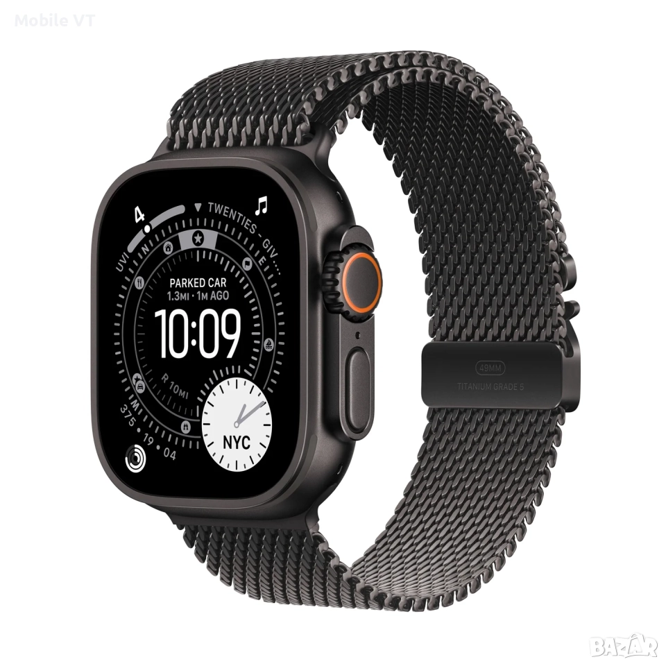 НОВ! Apple Watch Ultra 3 5G 49mm 2025 Black Milanese Loop 2гГАРАНЦИЯ!, снимка 1