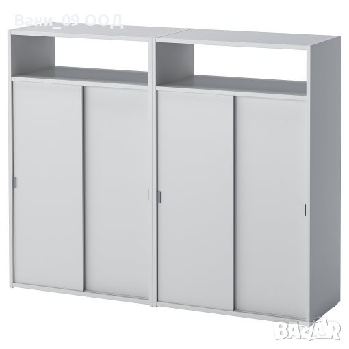 Функционален шкаф с плъзгащи вратички и ниши за съхранение , снимка 1