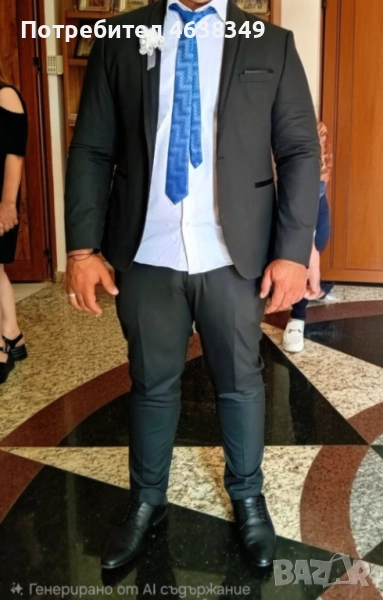 Мъжки костюм Iventi номер 54, снимка 1
