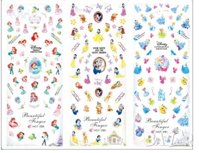 лист 3 в 1 Малката Русалка Ариел Снежанка Пепеляшка принцеси детски слайдер татос ваденки водни стик, снимка 1