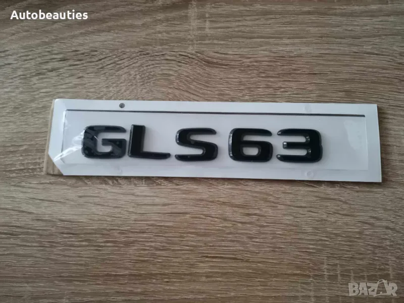 черен надпис Mercedes Benz GLS 63, снимка 1