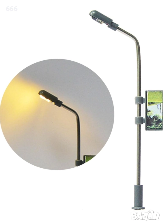 20 броя миниатюрни LED улични лампиа, снимка 1