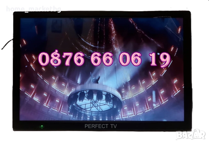 Преносим телевизор 14 инча, портативен цифров телевизор 14" 12v / 220v, снимка 1