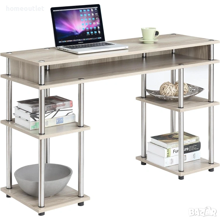 ПРОМОЦИЯ Компютърно / офис бюро с място за съхранение JSLP-MLS12040-O, снимка 1