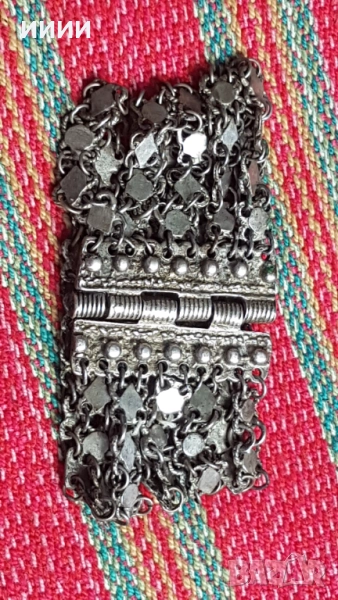 Възрожденска сребърна гривна верижка , снимка 1