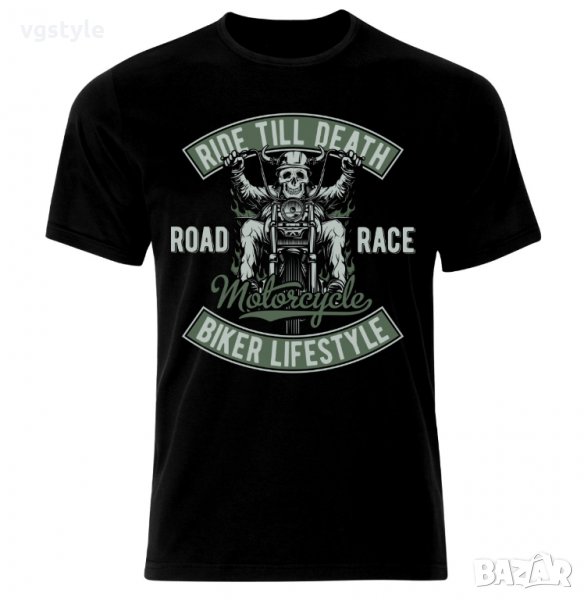 Тениска Моторджийска Мото Мотокрос Ендуро Моторист Мотоциклетизъм Мотор Рокер Moto Motorcycle, снимка 1