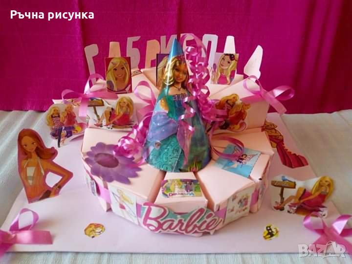 Торта от картон тема Барби, снимка 1
