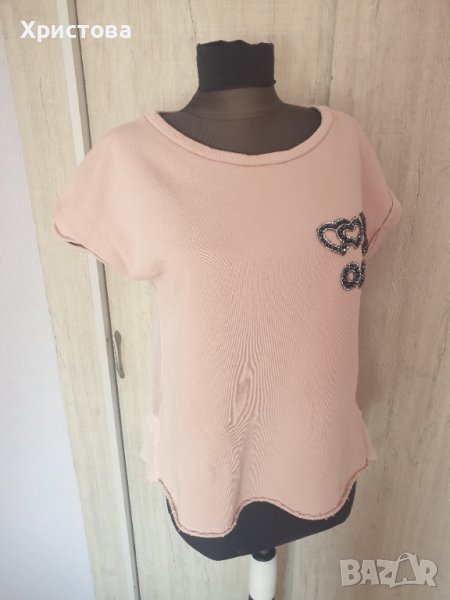 Блузка в бебешко розово с тюлен гръб - 8,00лв., снимка 1