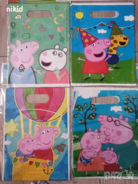 Пепа Пиг Джордж peppa pig 10 бр торбички за сладки подарък рожден ден парти, снимка 1