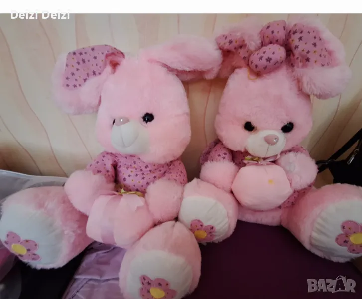 60 сантиметрови плюшени зайчета , снимка 1