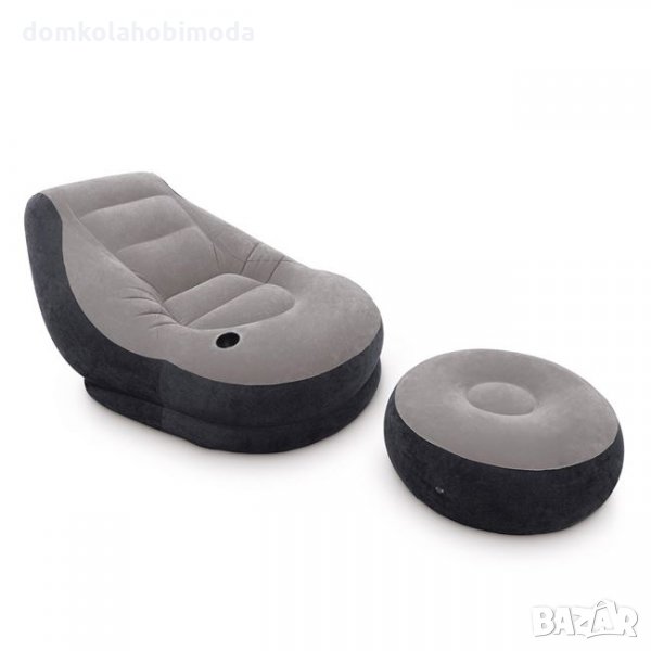 Комплкт Фотьойл с табутетка Intex 99x130x76 cm, 64x28 cm, до 100 килограма, снимка 1