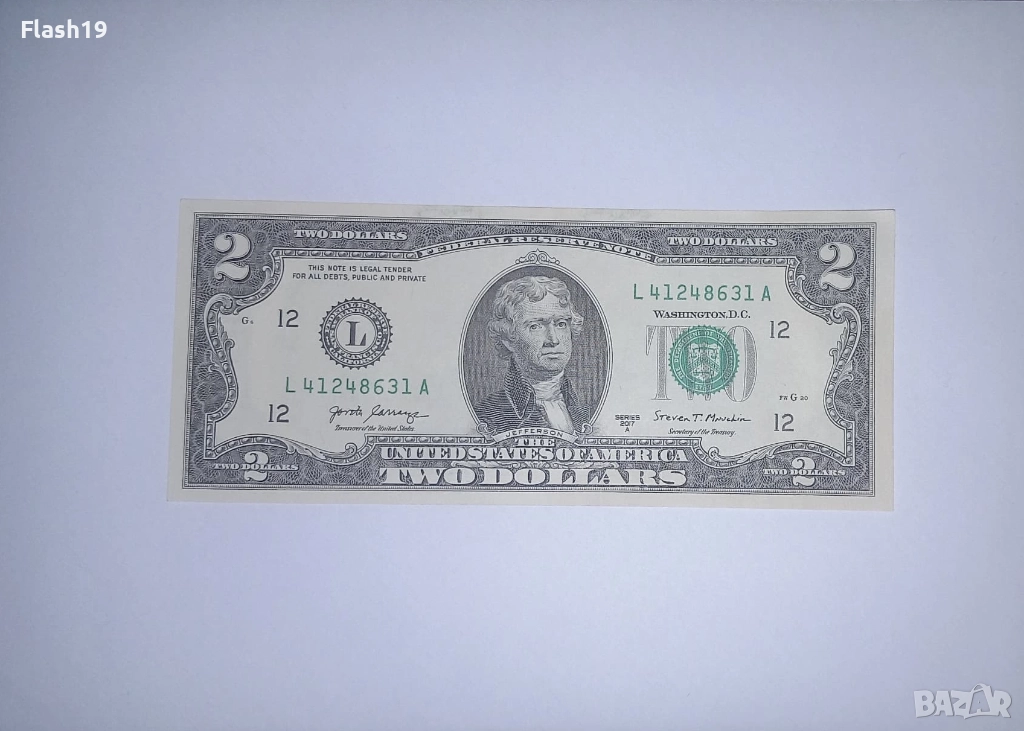 САЩ 2 долара 2017 UNC, снимка 1