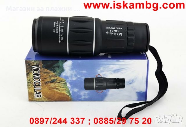 Монокъл Bushnell 16X52 Zoom, снимка 14 - Други стоки за дома - 28470439