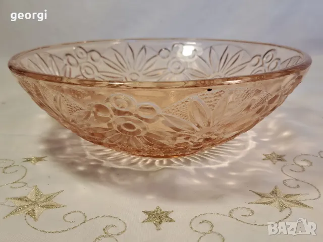 стъклена купа за плодове 14/1, снимка 3 - Декорация за дома - 49396910