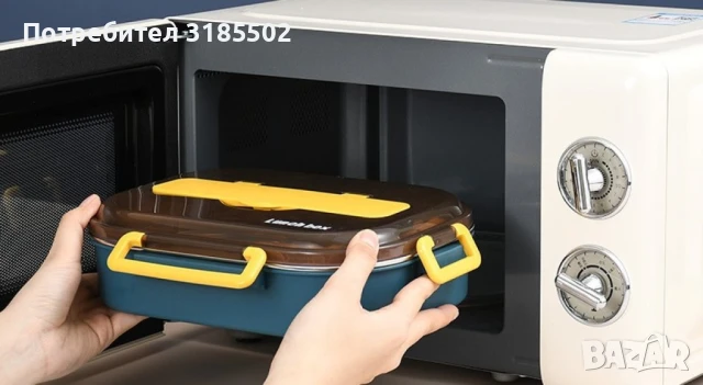 Кутия за храна подходяща и за бебешка храна. Изработена със стомана тип 304. Подходяща е за миене в , снимка 5 - Кутии за храна - 51393844