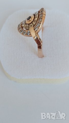 Руски  златен пръстен , снимка 4 - Пръстени - 37290026