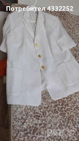 бяло лятно сако 