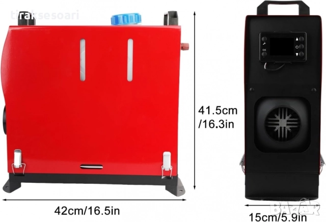 Преносима суха дизелова печка 5kW 12V/24V – отопление за каравана, кемпер и къмпинг, снимка 4 - Аксесоари и консумативи - 51701555