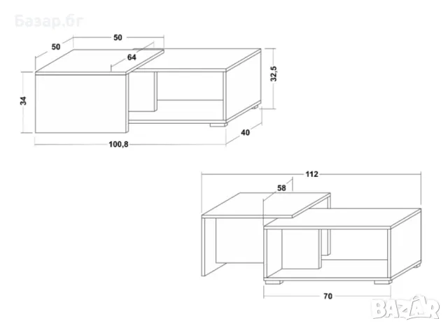 Холна маса раздвижена , снимка 5 - Маси - 49506145