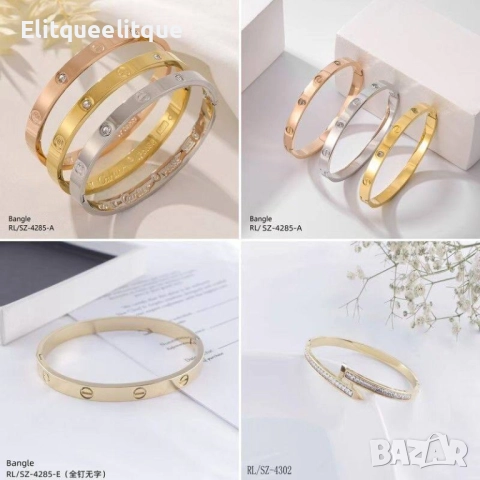 гривни от висококачествена стомана chanel hermes gucci, снимка 3 - Гривни - 52185539