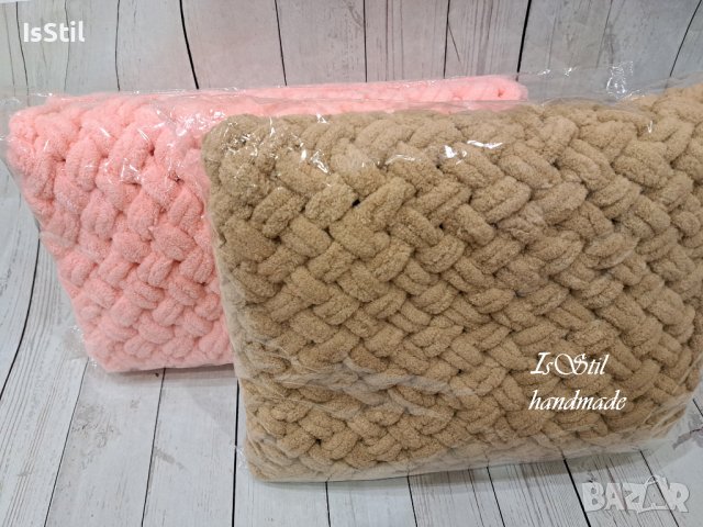 Бебешко одеяло, плетена пелена, подарък изписване бебе, новородено