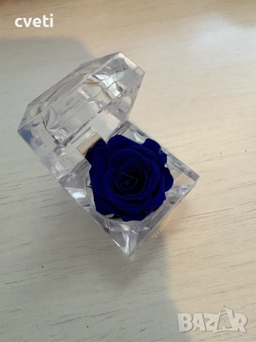 Вечна роза в кристална кутия , снимка 9 - Градински цветя и растения - 48969850