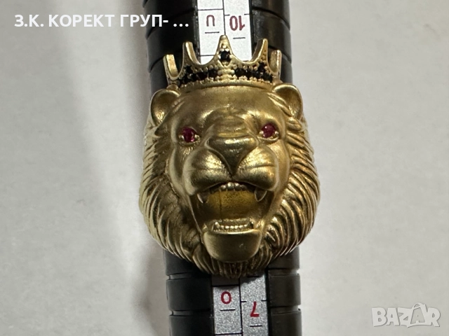 Златен пръстен 14к, 13,34гр, снимка 10 - Пръстени - 52740429