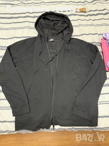 Черно спортно горнище