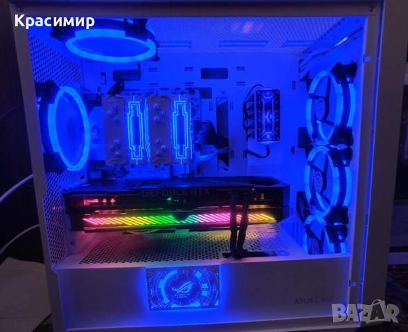 Геймърски комп Ryzen 5700x, ASUS ROG Strix RTX3070,32gb ddr4,1tb nvme