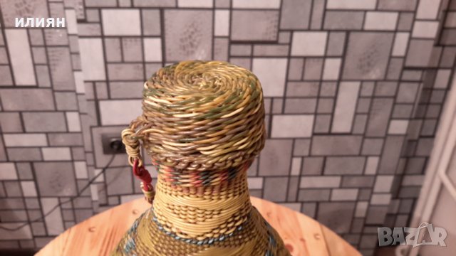 Плетена  3л  дамаджана, от тел и пластмаса , снимка 6 - Буркани, бутилки и капачки - 36584990