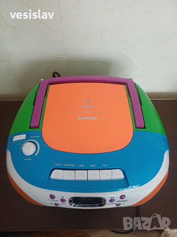 Lenco SCD-971 преносимо FM радио CD/касетофон многоцветно , снимка 3 - Радиокасетофони, транзистори - 53541443