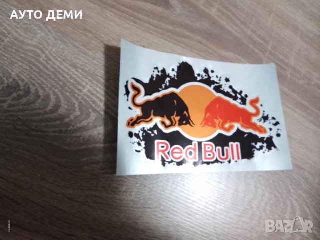 Гланциран стикер лепенка РЕД БУЛ RED BULL 18 см х 11 см за кола автомобил джип ван пикап камион , снимка 3 - Аксесоари и консумативи - 38711311