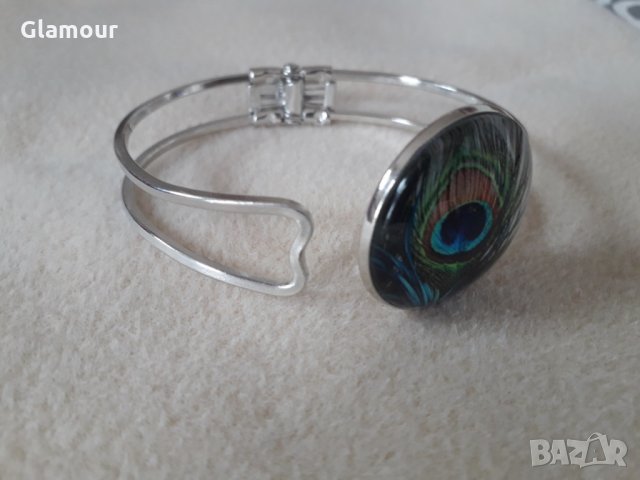 Гривна с цветен кабошон, снимка 10 - Гривни - 28147549