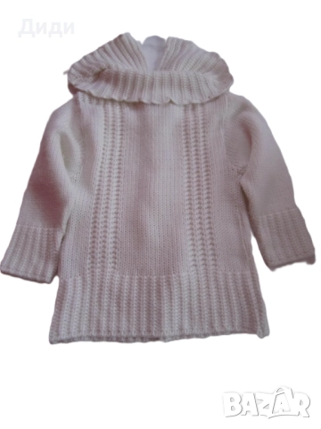 Детска плетена жилетка туника, снимка 2 - Детски пуловери и жилетки - 52572128