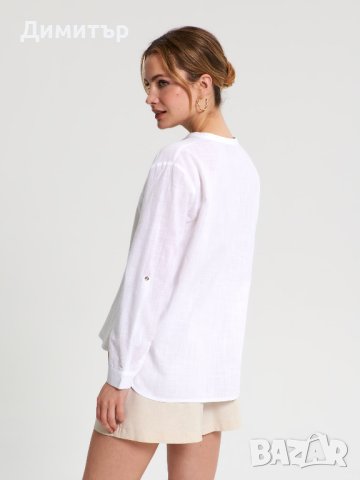 Нова дамска бяла риза, снимка 2 - Ризи - 40799623