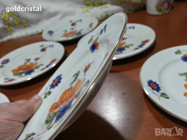 Стар български порцелан чинии , снимка 4 - Антикварни и старинни предмети - 43689352