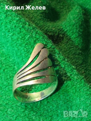КРАСИВ ВИНТИДЖ СРЕБЪРЕН АРТ ПРЪСТЕН СРЕБРО 925 РЪЧНА МАЙСТОРСКА ИЗРАБОТКА 27330