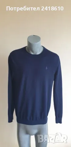 POLO Ralph Lauren Slim Fit  Merino Italian Yarn Mens Size L ОРИГИНАЛ! Мъжки тънък Вълнен Пуловер!, снимка 7 - Пуловери - 47498901