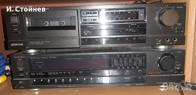 Ресивър Technics SA-R230 и дек RS B-355  			